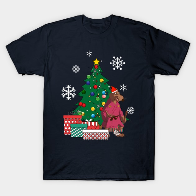 Splinter TMNT Around The Christmas Tree T-Shirt by Nova5